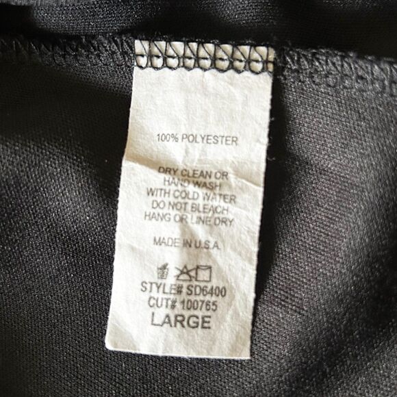 FSL Apparel Polka Dot Dress Sleeveless V-Neck Elastic Waist - Women's Size L - Picture 11 of 14